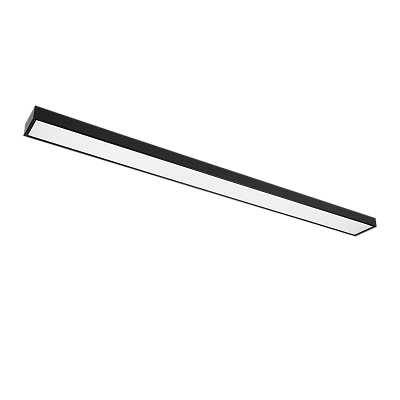 Светильник светодиодный накладной PSO-01 36w 4000K BLACK 1200х100 IP40